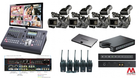 Gói Quay Phim 04 Máy Ex3- Bộ đàm