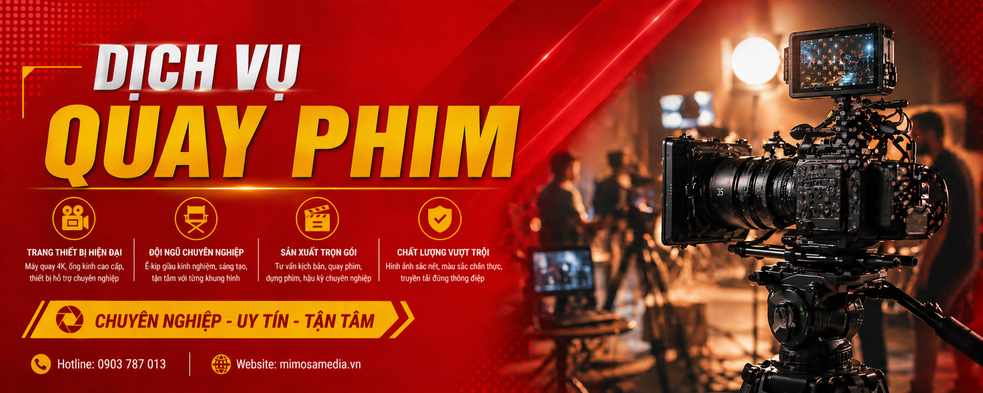 Banner dv quay phim
